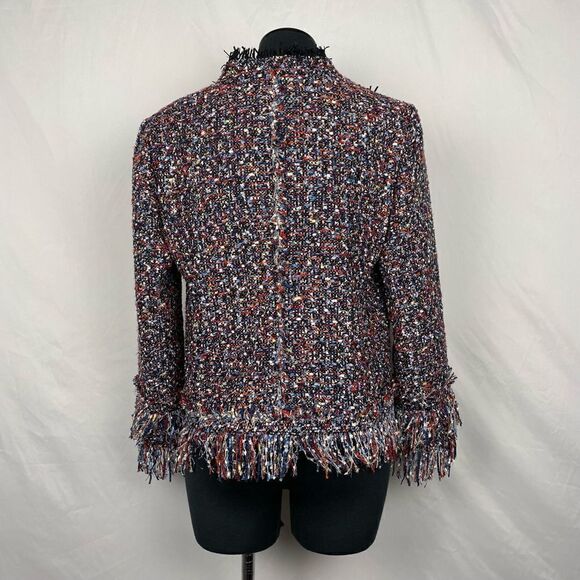 Ann Taylor NWT Tweed Fringe Jacket - Women’s S - Picture 3 of 10